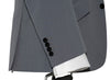 SALE Weller Light Grey Peak Lapel 3 Piece Suit (46 Regular, Trouser 36, I.L.29.5)