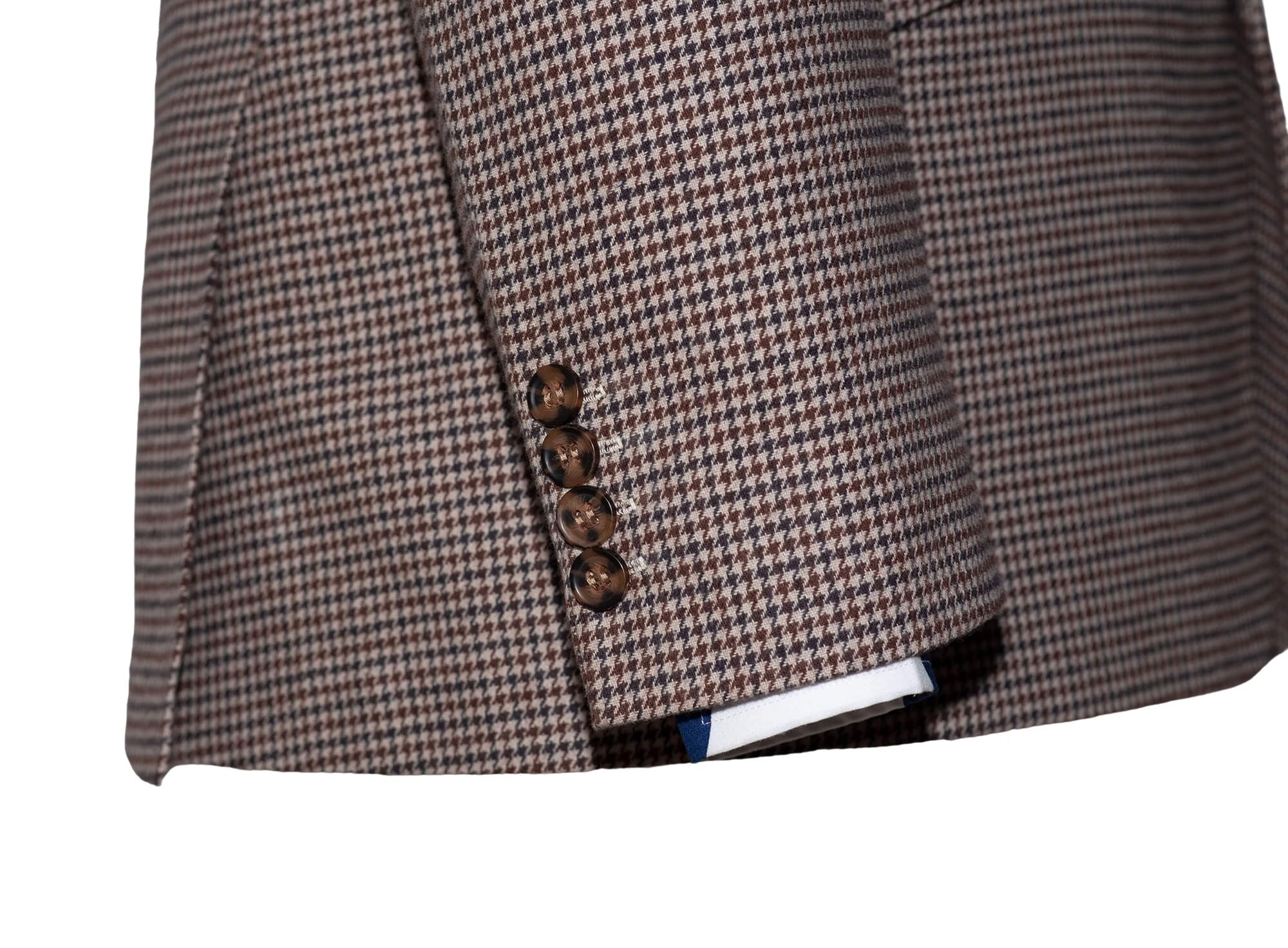 Rick Huxley Tweed Brown Dogtooth Mod Blazer