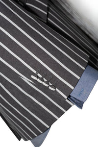 Peter Noone Vintage White & Grey Striped Boating Mod Blazer