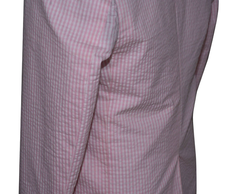 Brian Jones Seersucker Pink Colour Mod Blazer