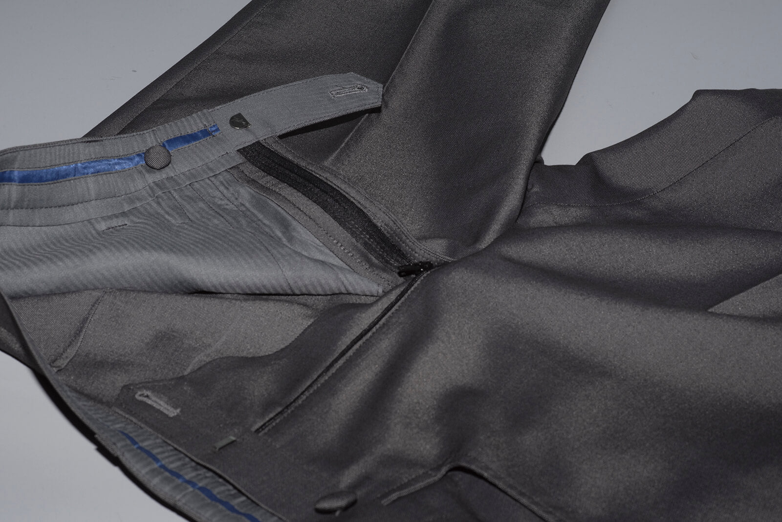 John Lennon Steel Grey Tonic Mod Trouser