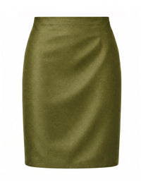 Women's Golden Green Two Tone Skirt