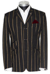 Dave Wright Gold Stripe in Black Boating Mod Blazer