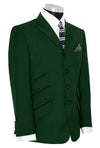Paul Weller Peak Lapel 4 Button Green Mod Suit