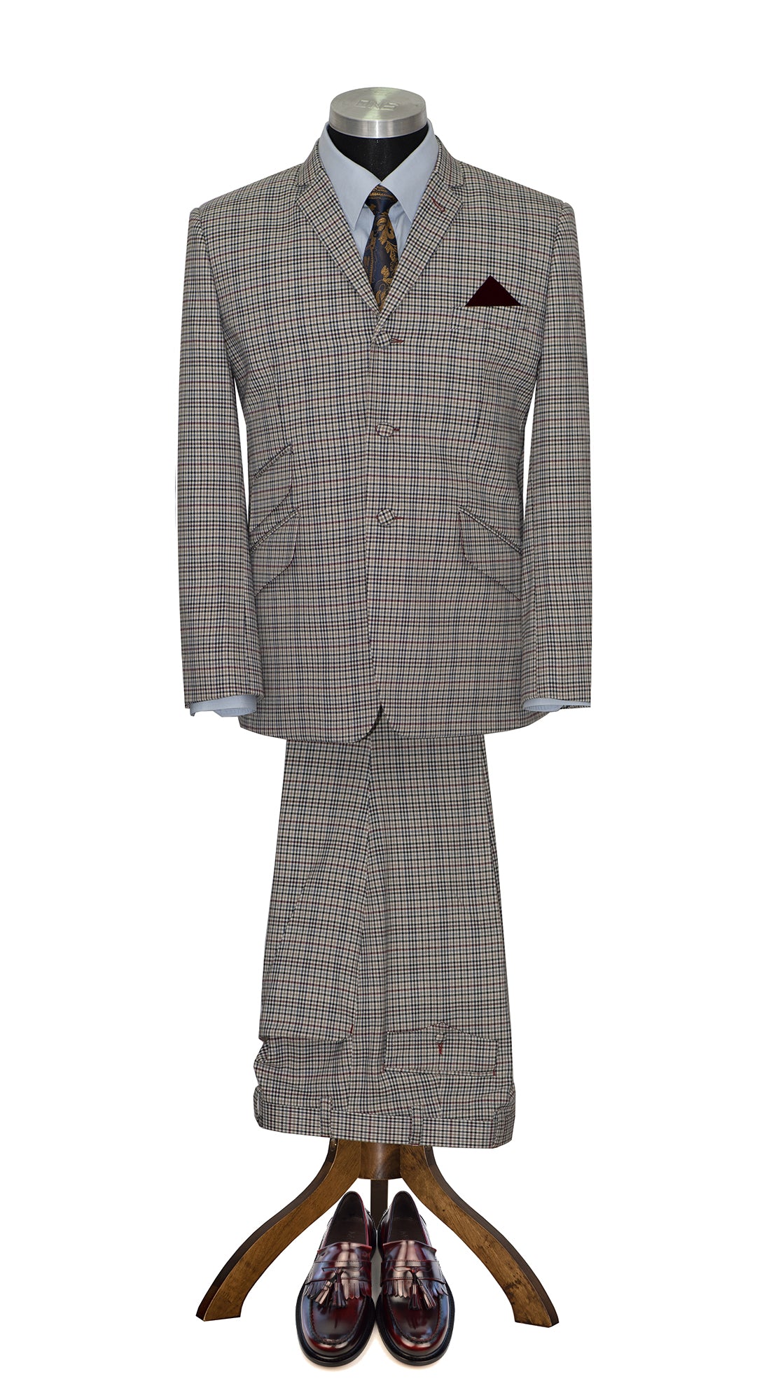 Derek Leckenby Gun Club Check Grey Mod Suit 1960's