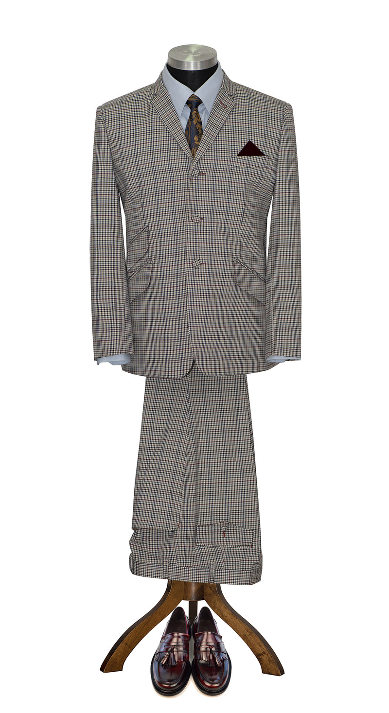 Derek Leckenby Gun Club Check Grey Mod Suit 1960's