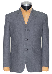 Smith Herringbone 1960's Grey Mod Blazer