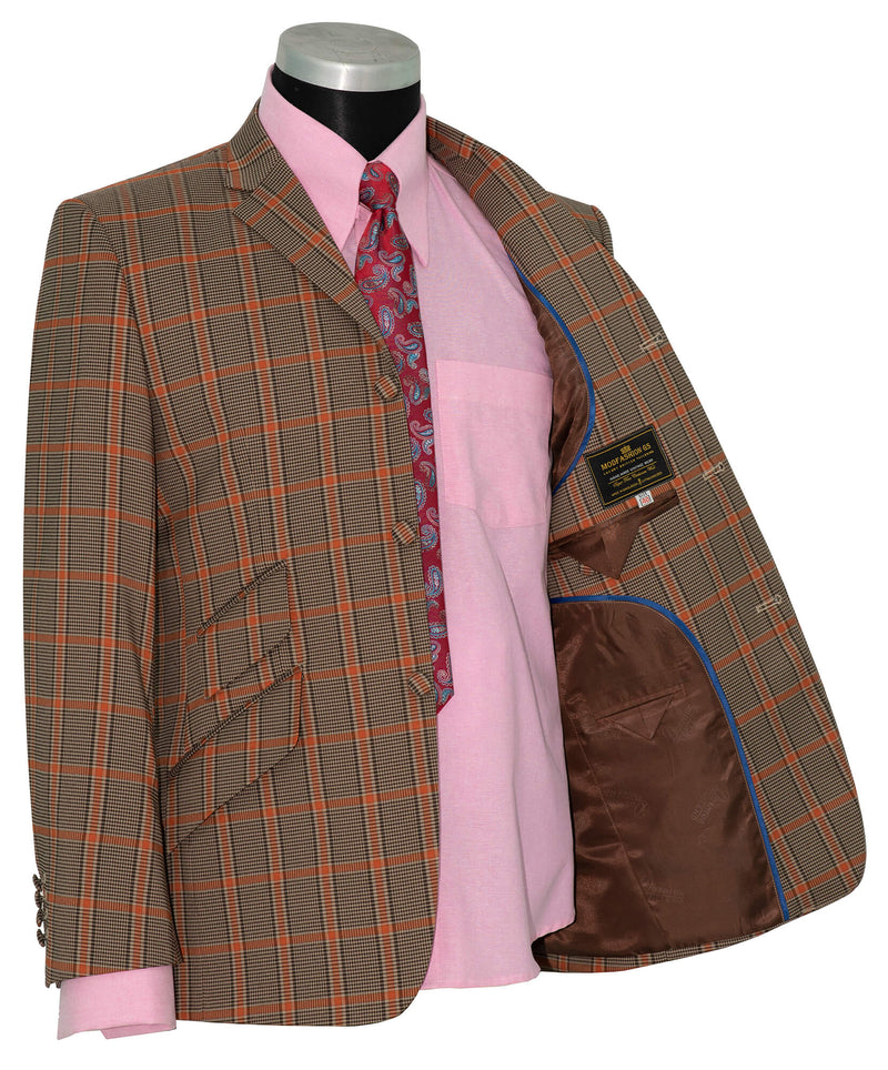Mick Jagger Orange Check Mod Suit