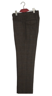 Denis Payton Tweed Chocolate Brown Mod Suit