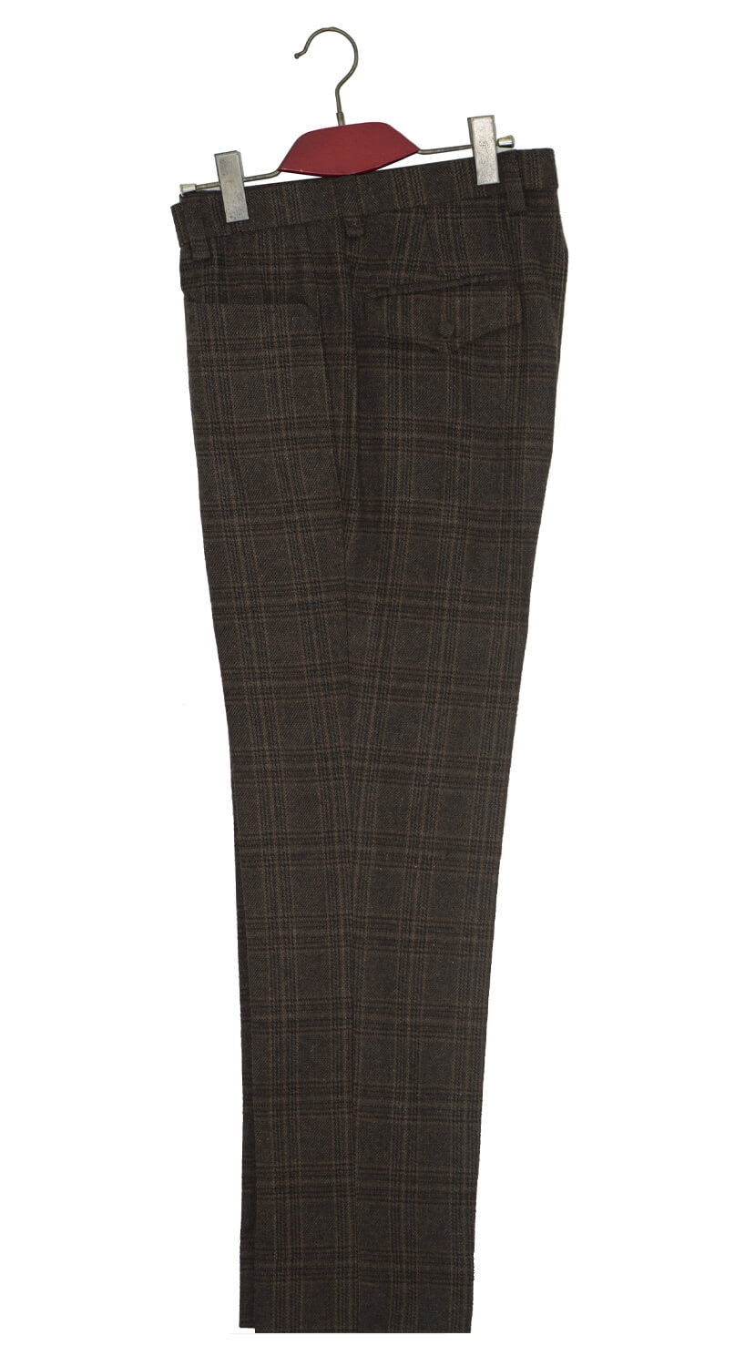 Denis Payton Tweed Chocolate Brown Mod Suit