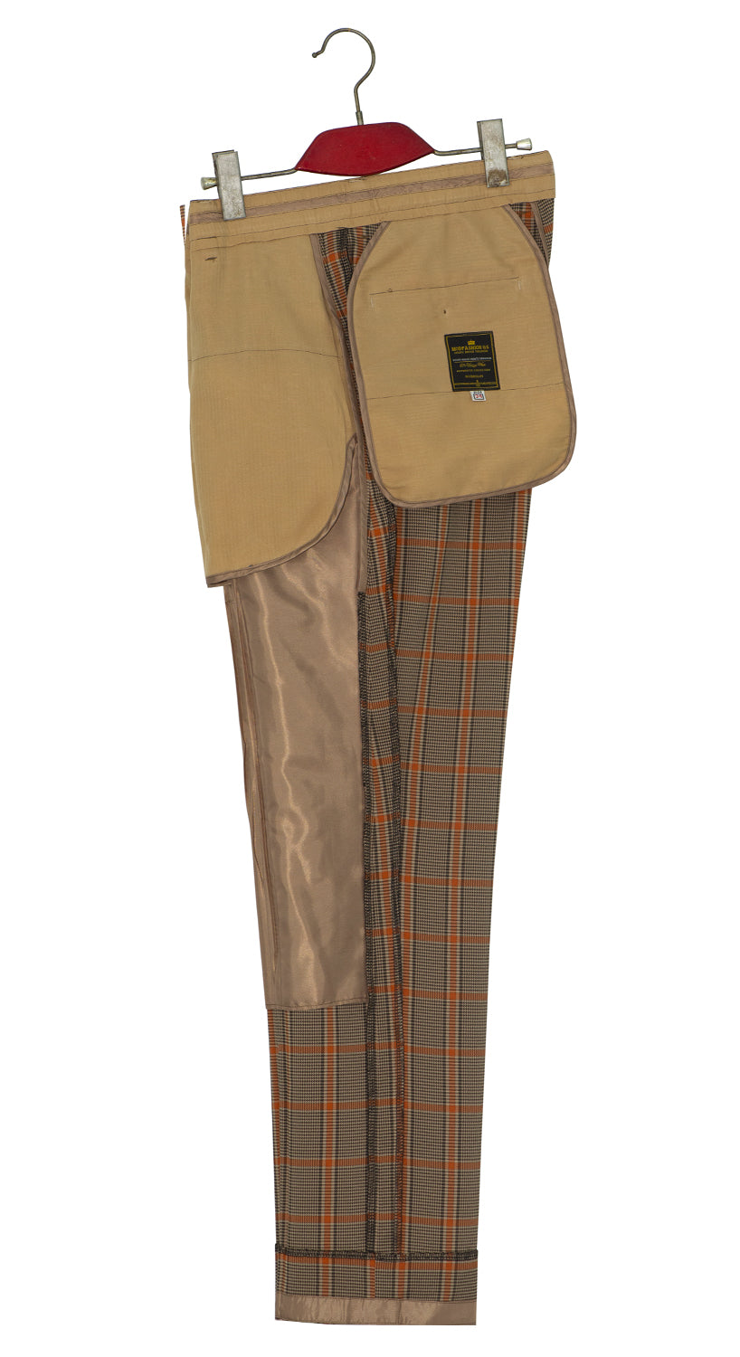 Mick Jagger Orange Check Mod Suit