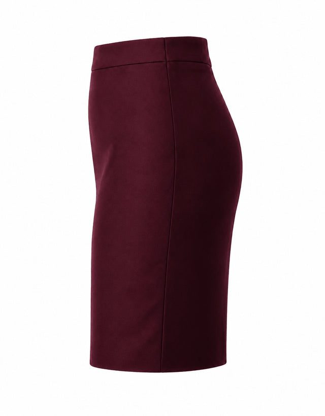 Women's Classic Burgundy Skirt