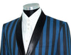 Jimmy Blue & Black Striped Boating Mod Blazer