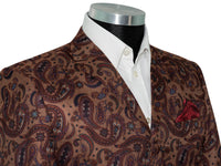 Steve Marriott 65's Brown Contrast Paisley Mod Blazer