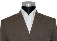 Peter Cowap Flannel Wool Brown Mod Suit