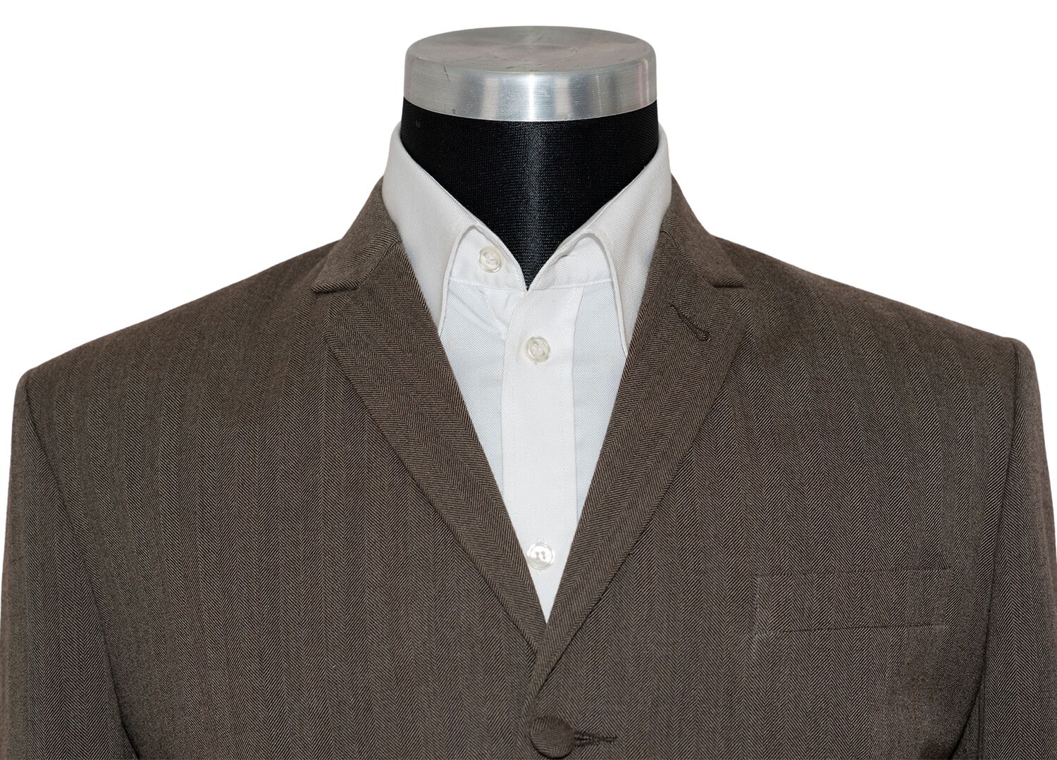 Peter Cowap Flannel Wool Brown Mod Suit