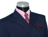 David Waller 3/6 Button Navy Blue Double Breasted Mod Suit