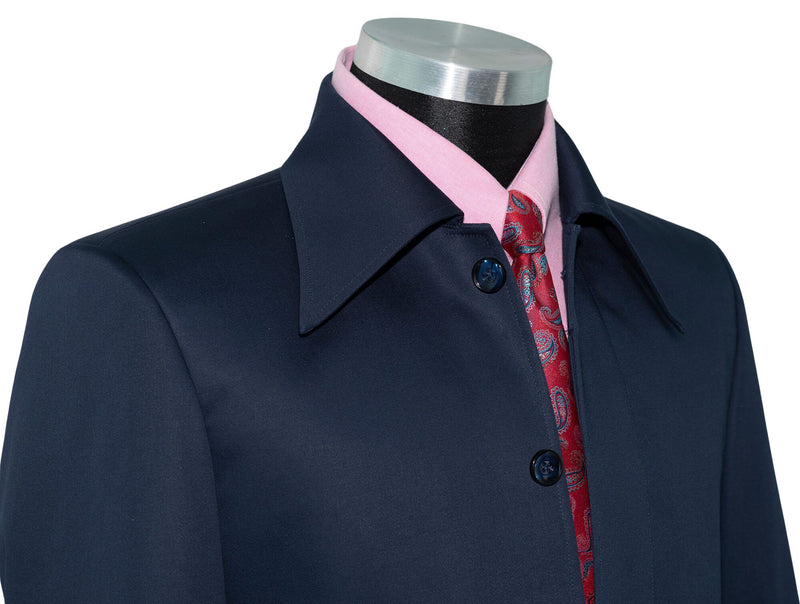 Navy Blue Mac Men's Overcoat
