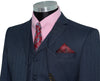Bruce Foxton Navy Herringbone 3 Piece Suit