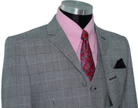 Kenney Jones Prince of Wales Grey 3 Piece Mod Suit