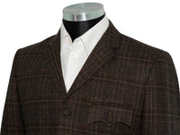 Pete Townshend Tweed Chocolate Brown Mod Jacket