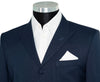 Weller Midnight Blue Peak Lapel 4 Button Mod Suit