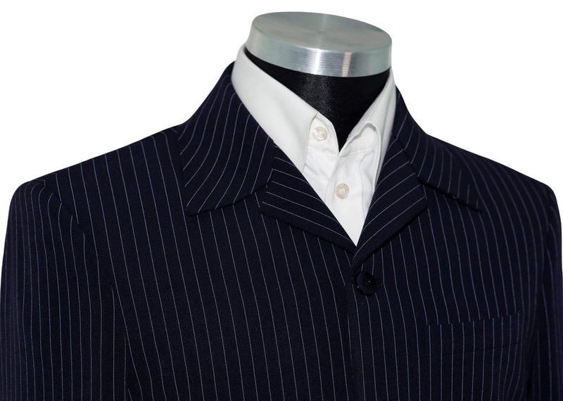 The Beatles Navy Blue Pin Stripe Mod Blazer