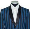 Jimmy Blue & Black Striped Boating Mod Blazer