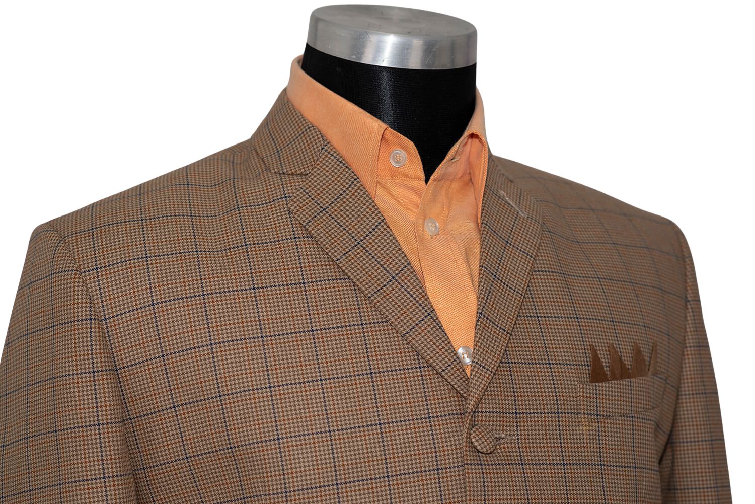 Mike Pinder Brown Dogtooth Check Vintage Mod Blazer