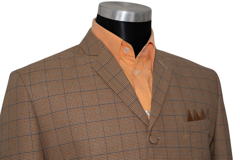 Mike Pinder Brown Dogtooth Check Vintage Mod Blazer