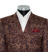Steve Marriott 65's Brown Contrast Paisley Mod Blazer