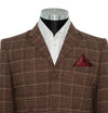 Kenny Jones Tweed Dark Brown Check Winter Mod Blazer