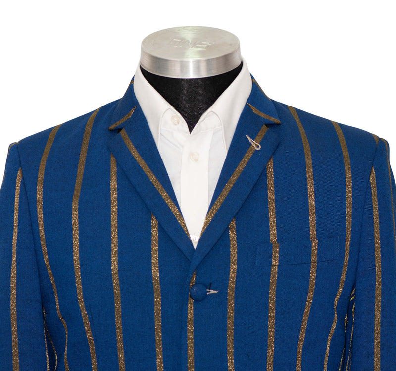 Mod Boating Jacket Dave Wright Gold Stripe in Blue Boating Mod Blazer | 1960's Retro Mod ...