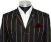 Dave Wright Gold Stripe in Black Boating Mod Blazer