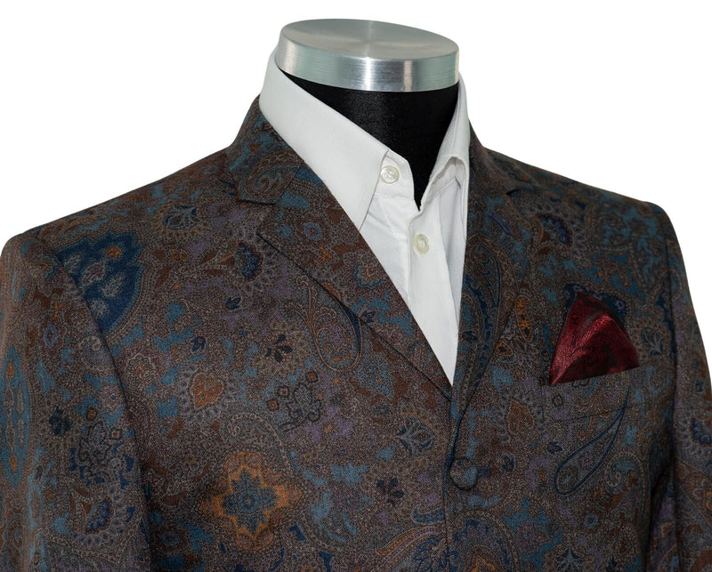 Steve Marriott 65's Navy Blue Contrast Paisley Mod Blazer