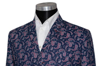 Steve Marriott 60's Navy Blue Purple Paisley Mod Blazer