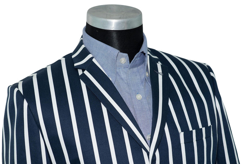 Mod Boating Jacket Pete Townshend Navy & White Stripe Boating Mod Blazer | 1960's Retro ...