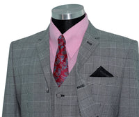 Kenney Jones Prince of Wales Grey 3 Piece Mod Suit