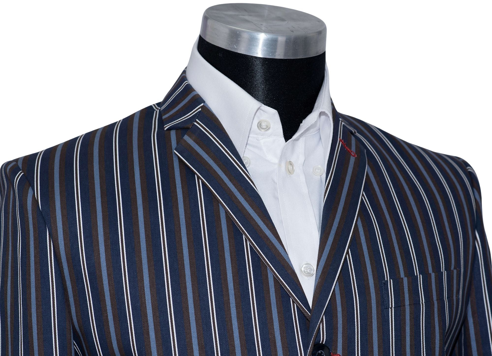 Peter Noone Navy Blue Contrast Boating Mod Blazer
