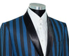 Jimmy Blue & Black Striped Boating Mod Blazer