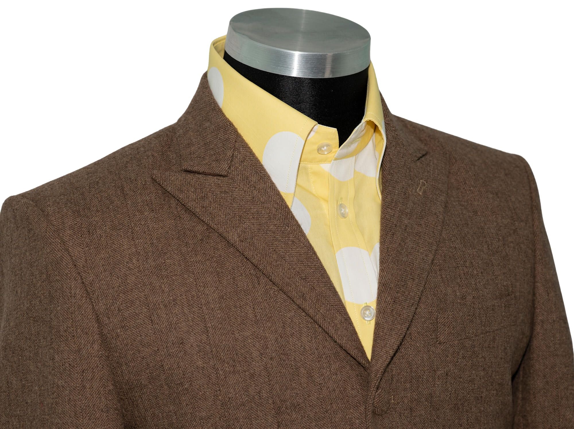 Kenny Jones Tweed Brown Herringbone Winter Mod Blazer 1960's