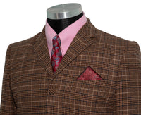 Ricky Huxley Tweed Brown Check Suit 1960's