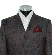 Steve Marriott 65's Navy Blue Contrast Paisley Mod Blazer