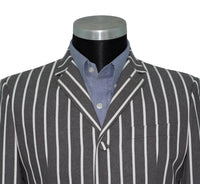 Peter Noone Vintage White & Grey Striped Boating Mod Blazer