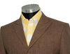 SALE Kenny Jones Tweed Brown Herringbone Winter Mod Blazer (40 Regular)