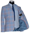 Barry Whitham 1960's Prince of Wales Linen Sky Mod Suit