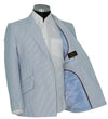 SALE Weller Sky Stripe Double Breasted 3/6 Button Mod Suit (40 Regular, Trouser 34, I.L.30)