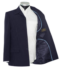 The Beatles Navy Blue Pin Stripe Mod Blazer