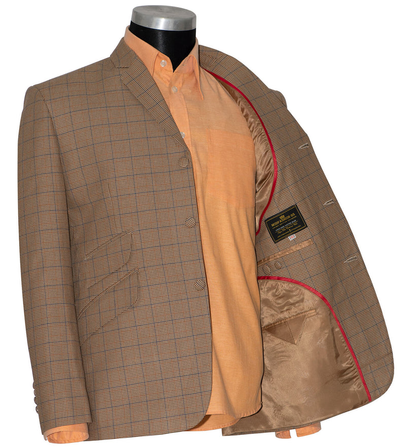 Mike Pinder Brown Dogtooth Check Vintage Mod Blazer