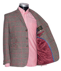 Robert Hardy Tweed Classic Brown Dogtooth Mod Jacket